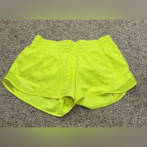 Lululemon Athletica Bright Yellow Women's Hottie Hot Shorts